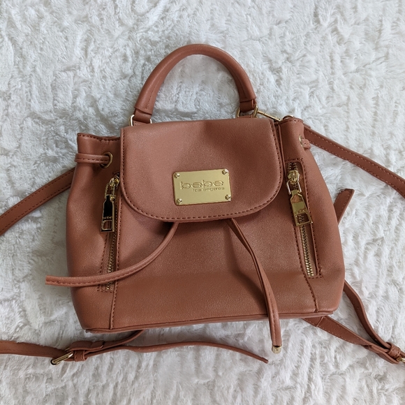 bebe phyllis mini backpack Bebe Phyllis Blush Convertible Backpack
